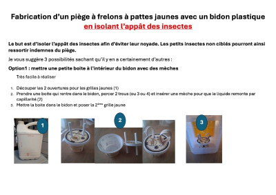 Notice fabrication piège bidon 5l + Néoppi 3 options